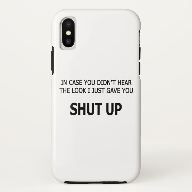 Coques Case-Mate iPhone En Coque, vous n'avez pas entendu (Dos)