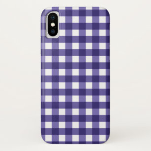Case-Mate iPhone Case En vichy bleu marine