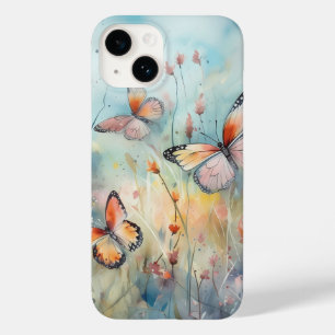 Coque Pour iPhone 14 Enchanter des papillons lunaires Meadow Phone Case