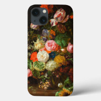 Encore vie de roses, tulipes, un tournesol, 1710