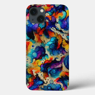 Case-Mate iPhone Case Encre liquide colorée Abstraction