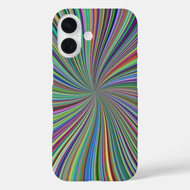 Coques Case-Mate iPhone Énergétique Colorful Ribbon Sunburst (Verso)