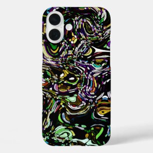 Coques iPhone 16 Plus Energie hypnotique de tourbillon vert