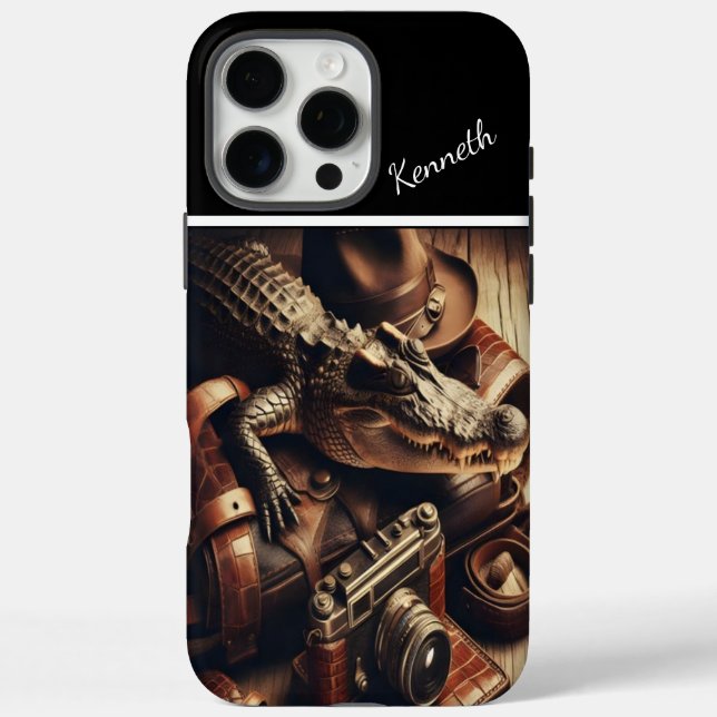 Coques Case-Mate iPhone Engin de voyage de l'alligator (Verso)