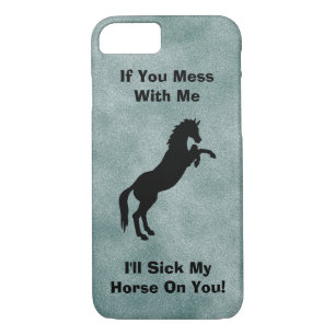 Coque iPhone 8/7 Énonciations drôles de cheval