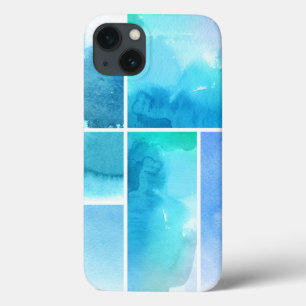 iPhone 13 Case Ensemble de l'abrégé sur 2 peints à la main
