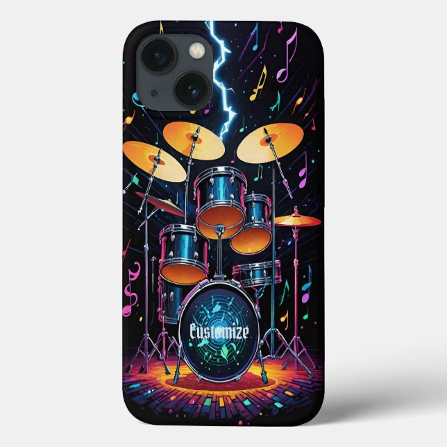 Coques Case-Mate iPhone Ensemble de tambours à cymbales d'état (Verso)