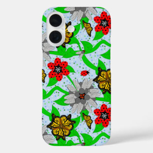 Coques iPhone 16 Entomologistes Bouquet Lancer la couverture