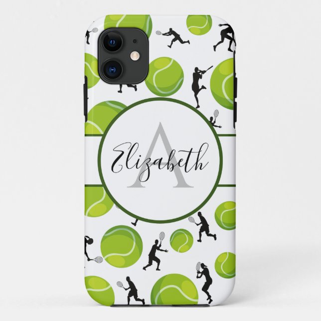 Coques Case-Mate iPhone Entraîneur du joueur de tennis Personnalisé Ajoute (Dos)