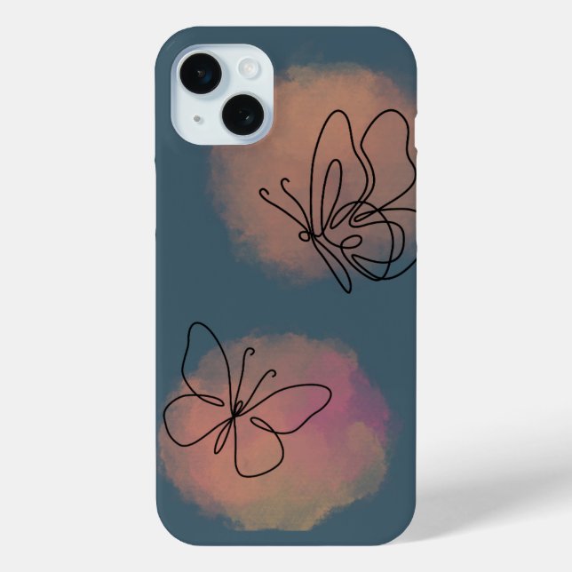 Coques Case-Mate iPhone Enveloppe de téléphone avec papillons (Verso)