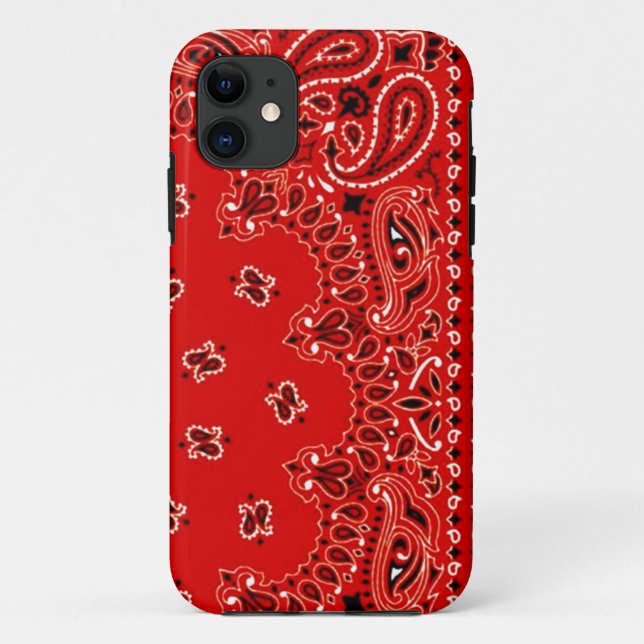 Coques Case-Mate iPhone Enveloppe occidentale rouge de tissu d'écharpe de (Dos)