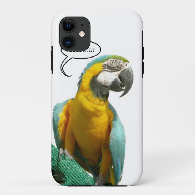 Coques Case-Mate iPhone Enveloppe téléphonique de perroquet amusant (Dos)