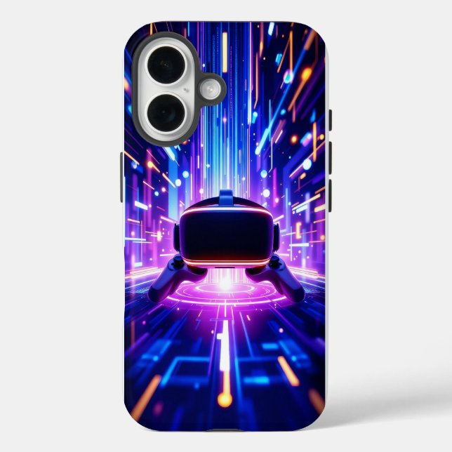 Coques Case-Mate iPhone Environnement de jeu de réalité virtuelle flottant (Verso)