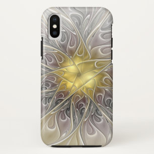 Case-Mate iPhone Case Épanouissement avec fleur fractale abstraite moder
