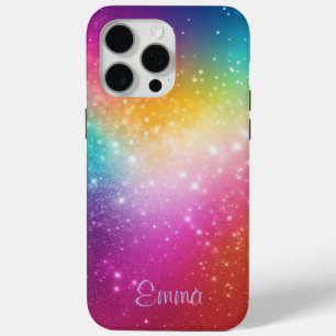 Coque iPhone 15 Pro Max Épersion arc-en-ciel personnalisée