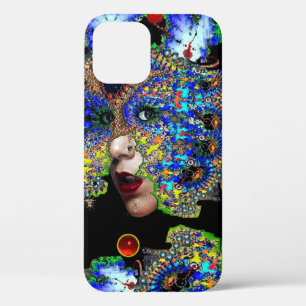 COQUES POUR iPhone EPHÉMERAL / FEMME AVEC MAQUETTE FRACTALE COLORÉE