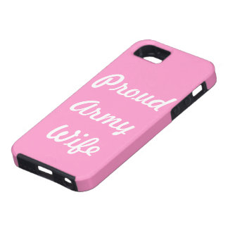 iPhone 5 Case Épouse fière d'armée