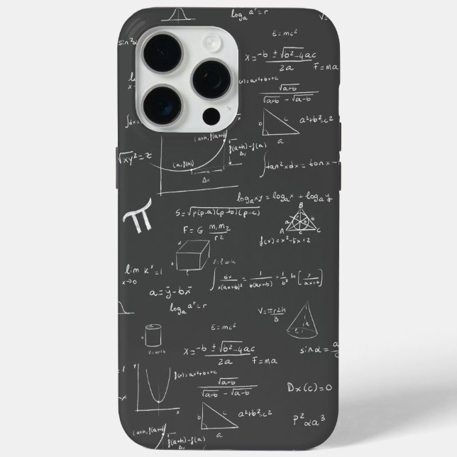 Coques Case-Mate iPhone Équations mathématiques du tableau noir Formules G (Verso)