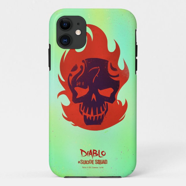 Coques Case-Mate iPhone Équipe de suicide | Icône Diablo Head (Dos)