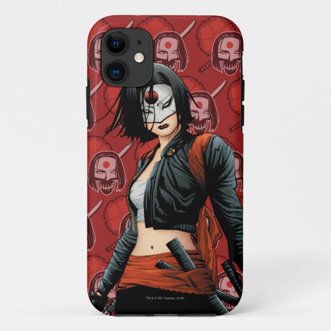 Coques Case-Mate iPhone Équipe de suicide | Katana Comic Book Art (Dos)