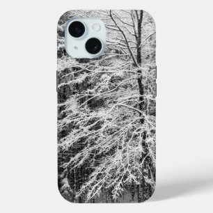 Coque Pour iPhone 15 Érable En Neige