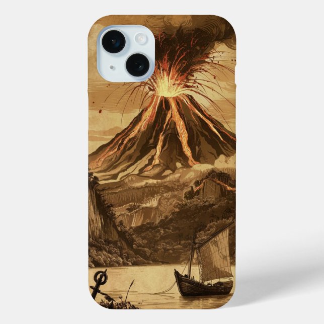 Coques Case-Mate iPhone Éruption de lave de volcan (Verso)