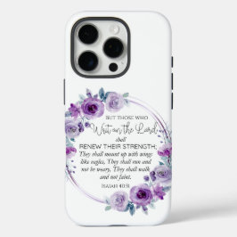 Coques iPhone 16 Pro Esaïe 40:31 Ceux qui attendent sur le Seigneur Flo