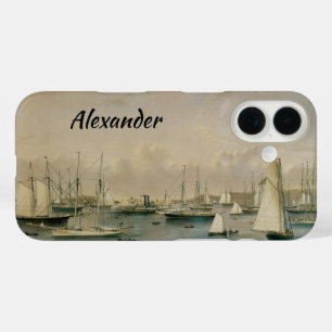 Coques iPhone 16 Escadre de yachts vintage à Newport Harbor