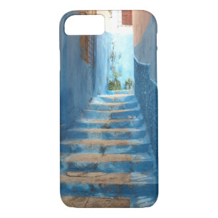 Coque iPhone 7 Escalier bleu étroit au Maroc