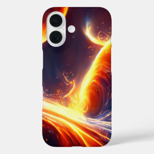 Coques iPhone 16 Espace d'eau de feu