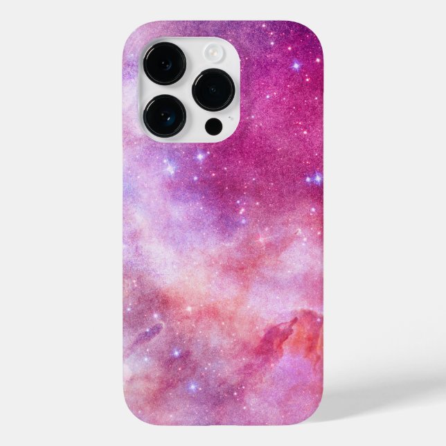 Coques Case-Mate iPhone Espace extra-atmosphérique Galaxie rose Magenta (Verso)