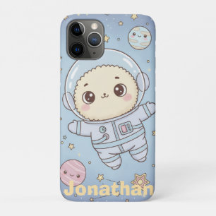 Case-Mate iPhone Case Espace Mignon Kawaii - Astronaute et Lune Souriant