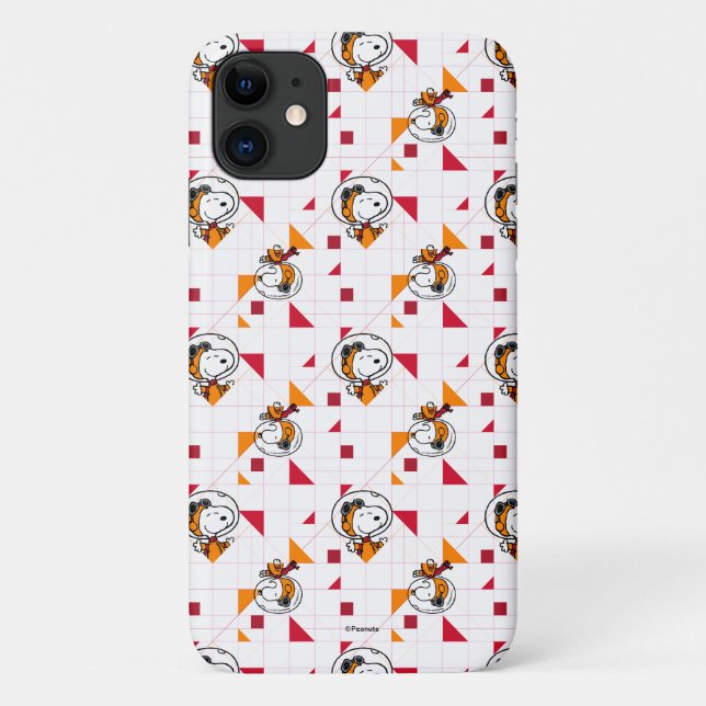 Coques Case-Mate iPhone ESPACE | Snoopy Space Suit Motif blanc (Dos)