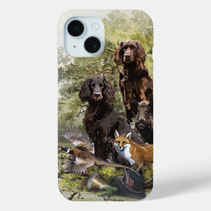 Coque Pour iPhone 15 Espagnols allemands ( Deutscher Wachtelhund )