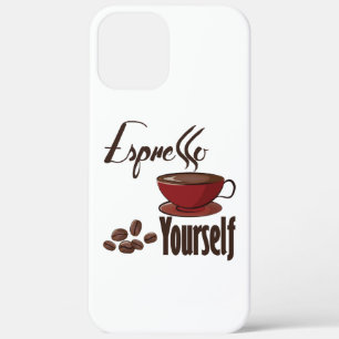 Case-Mate iPhone Case Espresso Yourself Coffee Pun Vous Express