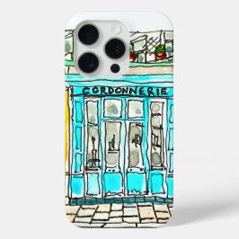 Coque iPhone 15 Pro Esquisse d'aquarelle Cordonnerie