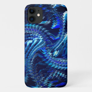 Case-Mate iPhone Case Estrela azul ondulada com trados em ziguezague