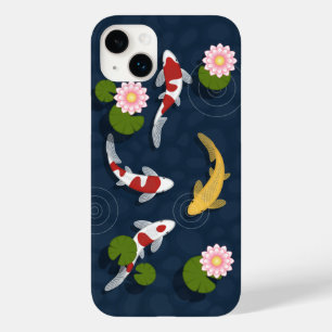 Coque Pour iPhone 14 Plus Étang japonais de poissons Koi
