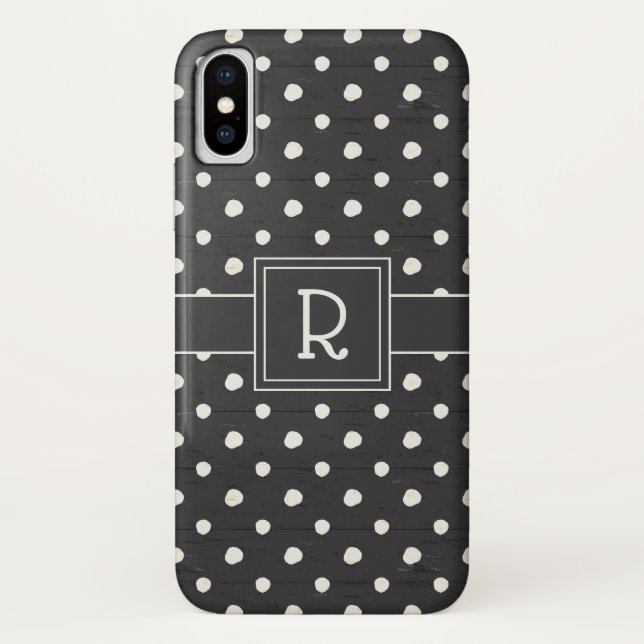 Coques Case-Mate iPhone Étape simple une de signes du monogramme | (Dos)