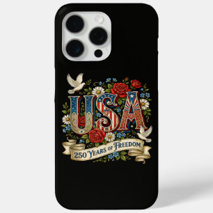 Coque iPhone 15 Pro Max États-Unis Amérique 1776-2026 250 Ans de Liberté