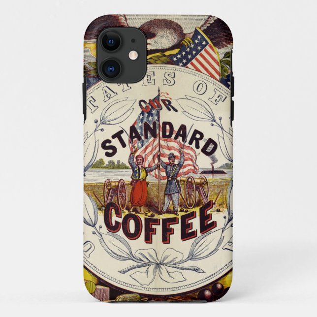 Coques Case-Mate iPhone États-Unis Notre Café Standard (Dos)