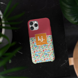Coque iPhone 15 Pro Max Été amusant Monogramme élégant