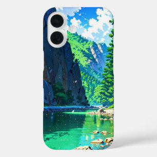 Coques iPhone 16 Été Anime Mountain Escape