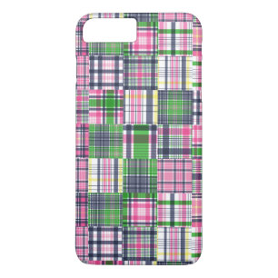 Case-Mate iPhone Case Été carreaux rose Madras Patchwork