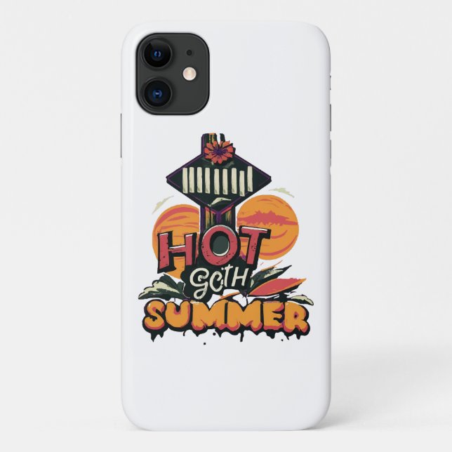 Coques Case-Mate iPhone Été chic gothique chaud  (Dos)