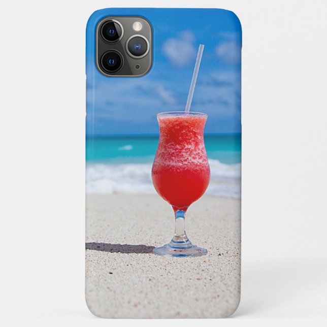 Coques Case-Mate iPhone Eté Framboise Rouge Margarita Sur La Plage Tropica (Dos)