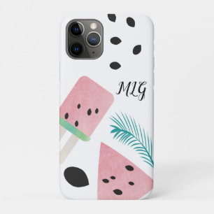 Case-Mate iPhone Case Eté Watermelon Tropical Feuilles et graines