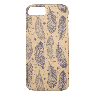 Case-Mate iPhone Case Ethnic Feather Outline Motif