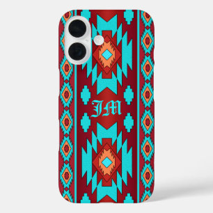 Coques iPhone 16 Ethnique Géométrique Sud-Ouest