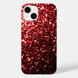 Coques Pour iPhone Étincelle de Parties scintillant rouge glamour